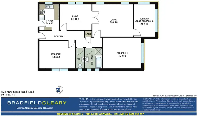 4/28 New South Head Road, Vaucluse Sold by Bradfield Badgerfox - image 1