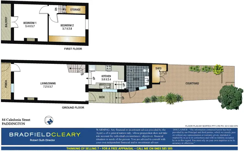 84 Caledonia Street, Paddington Sold by Bradfield Badgerfox - image 1