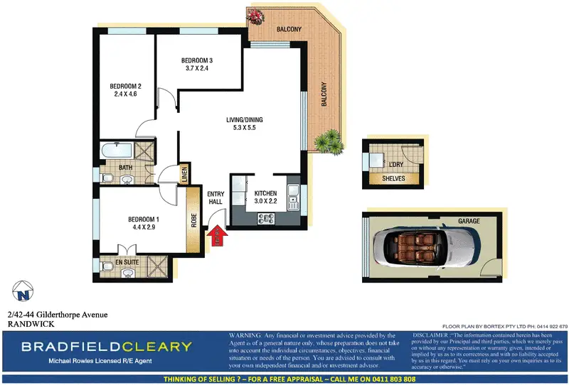 2/42-44 Gilderthorpe Avenue, Randwick Sold by Bradfield Badgerfox - image 1