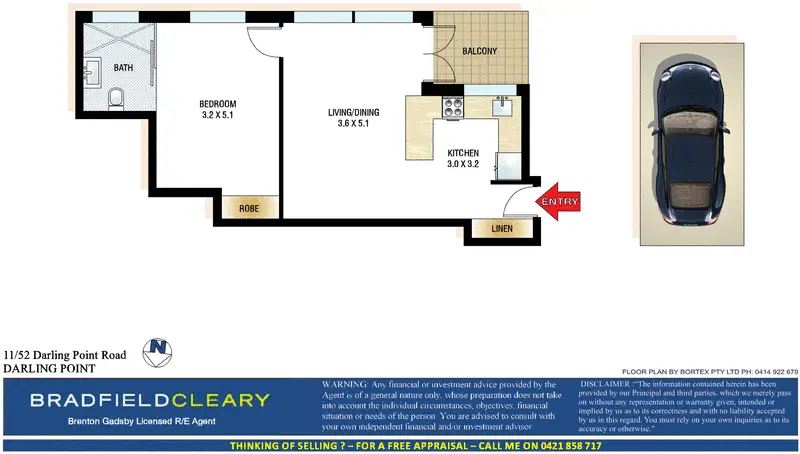 11/52 Darling Point Road, Darling Point Sold by Bradfield Badgerfox - image 1