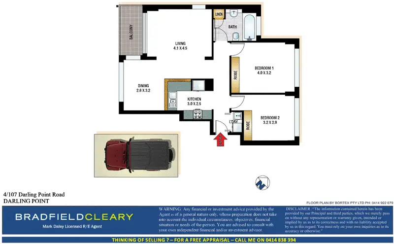 4/107 Darling Point Road, Darling Point Sold by Bradfield Badgerfox - image 1