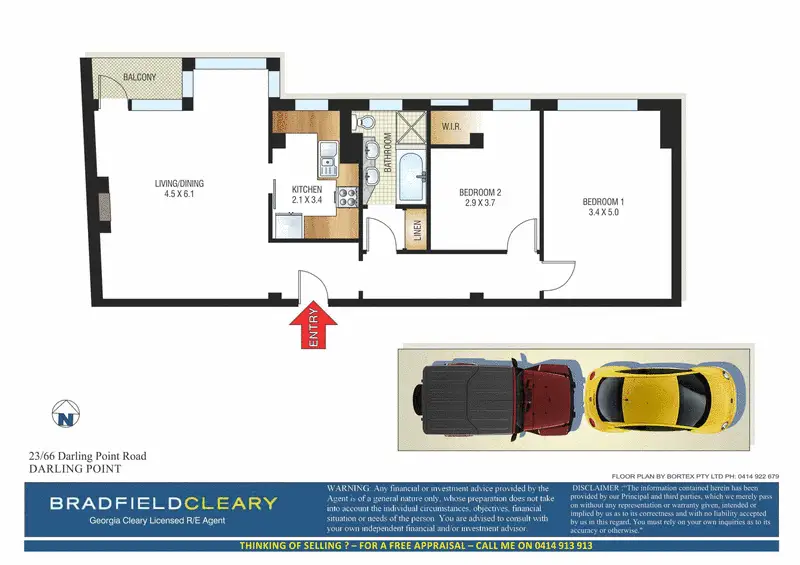 23/66 Darling Point Road, Darling Point Sold by Bradfield Badgerfox - image 1