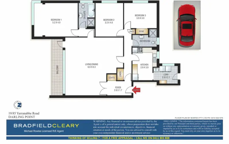 19/85 Yarranabbe Road, Darling Point Sold by Bradfield Badgerfox - image 1