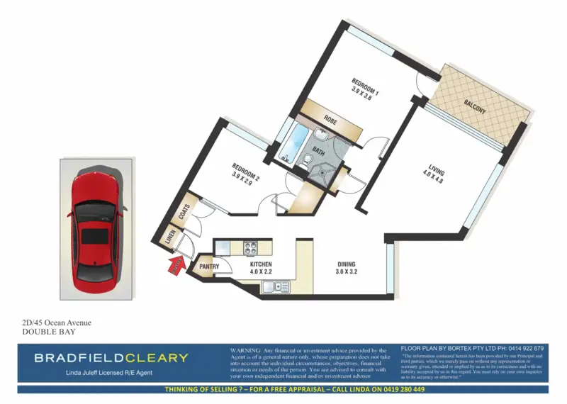 2D/45 Ocean Avenue, Double Bay Sold by Bradfield Badgerfox - image 1