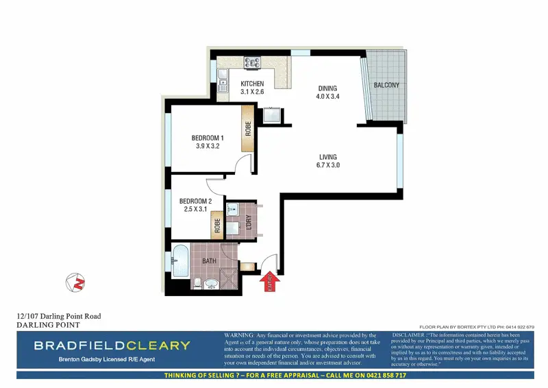 12/107 Darling Point Road, Darling Point Sold by Bradfield Badgerfox - image 1